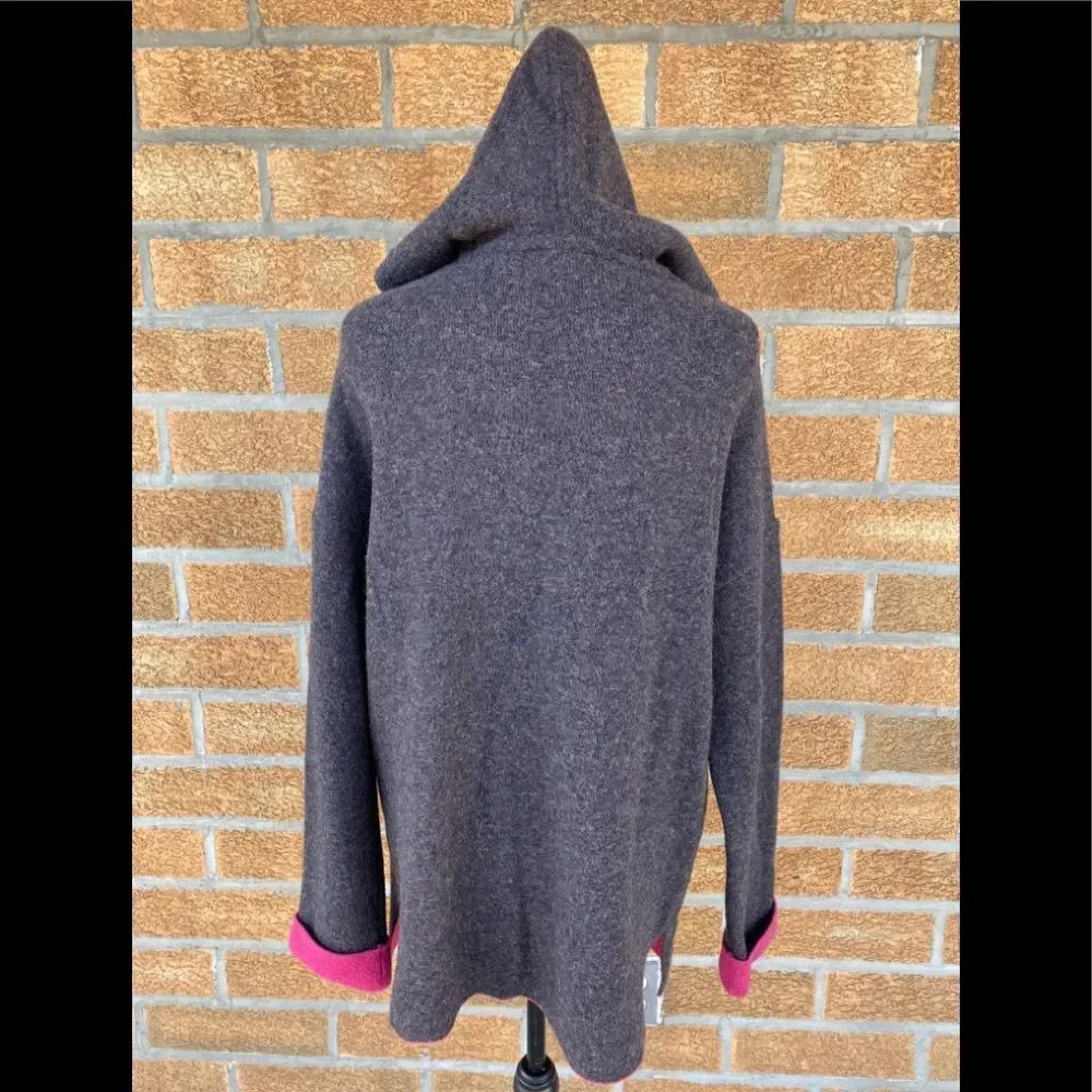 Chiaramente Open Front Hooded Cardigan Large - Picture 8 of 15